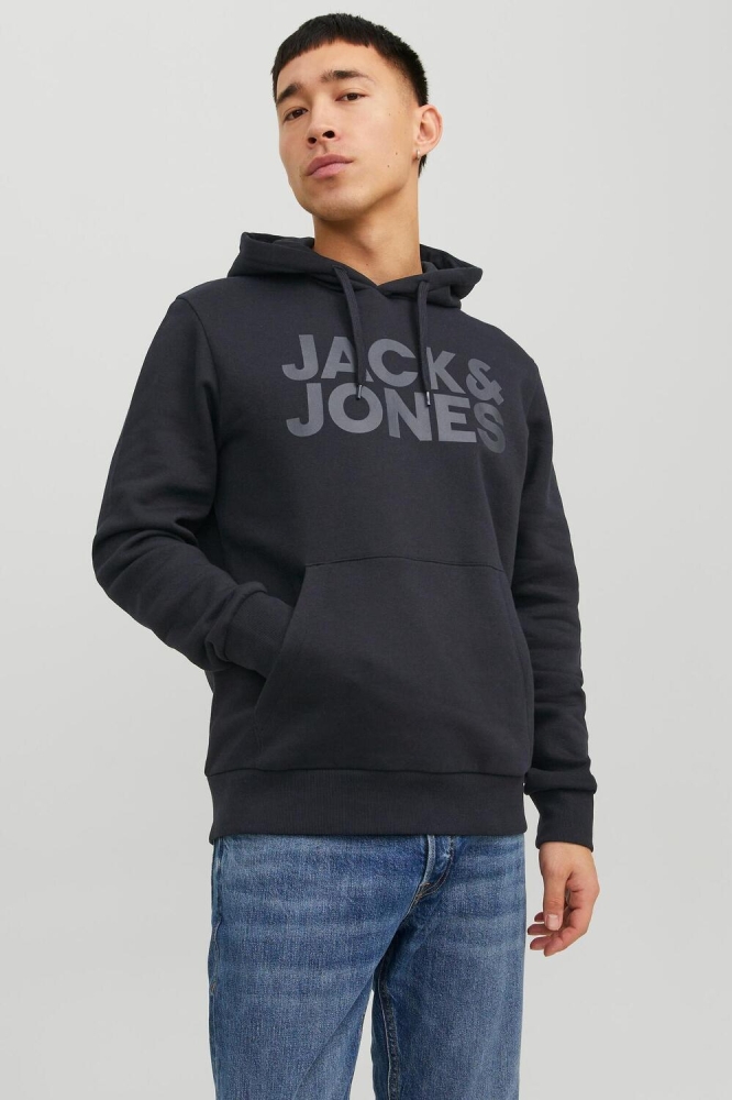 JJECORP LOGO SWEAT HOOD NOOS 12152840 Black/Large Print